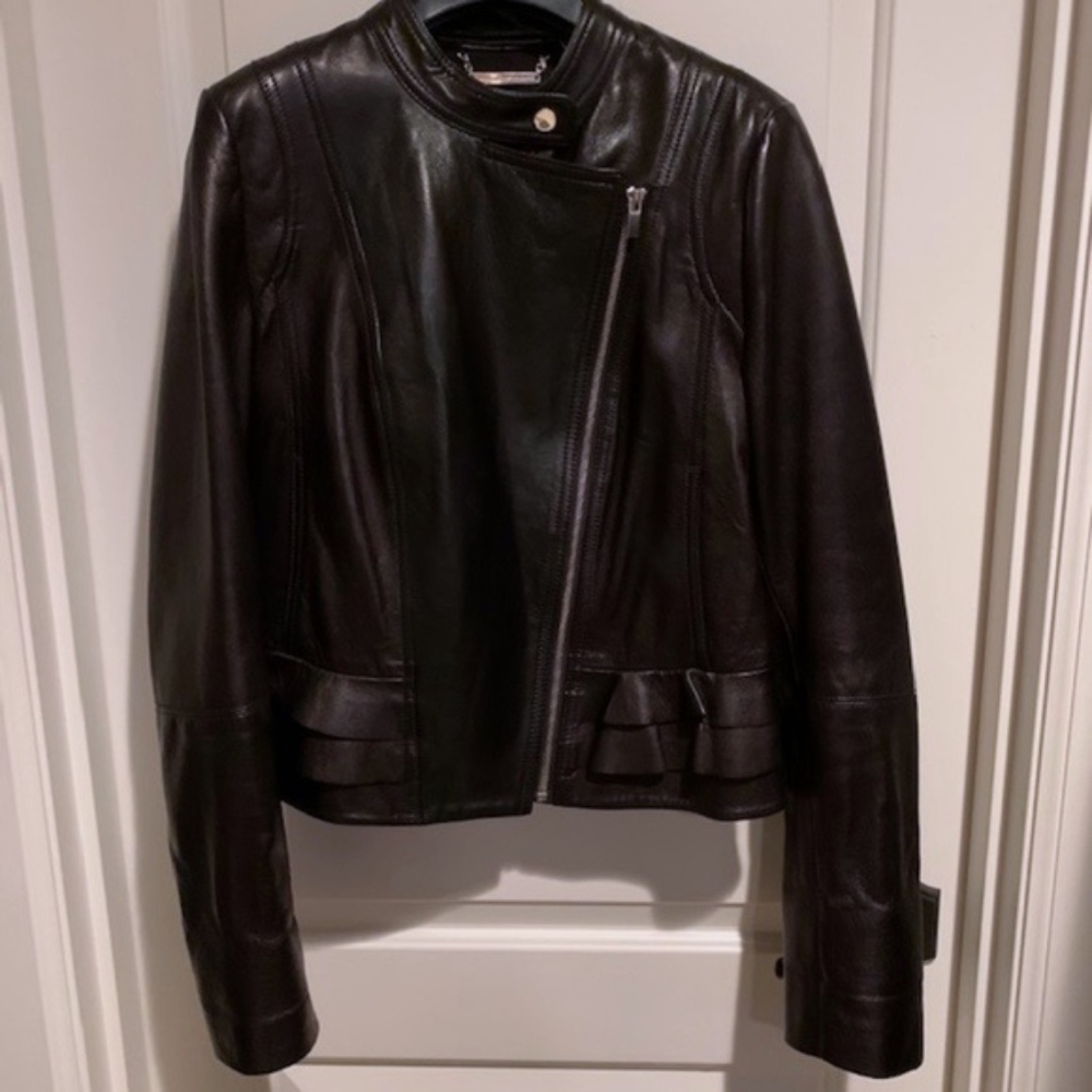 Diane von Furstenberg "Heaven" Leather Jacket - Picture 3 of 8